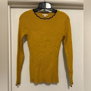 CATO Sweater Yellow and Black Size XS